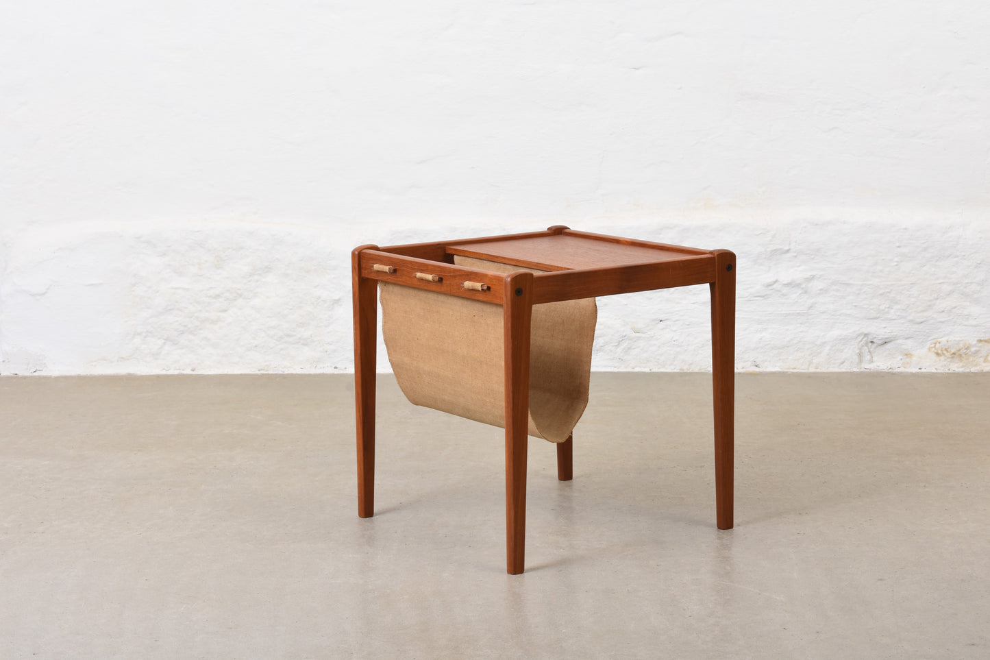 1960s teak magazine table