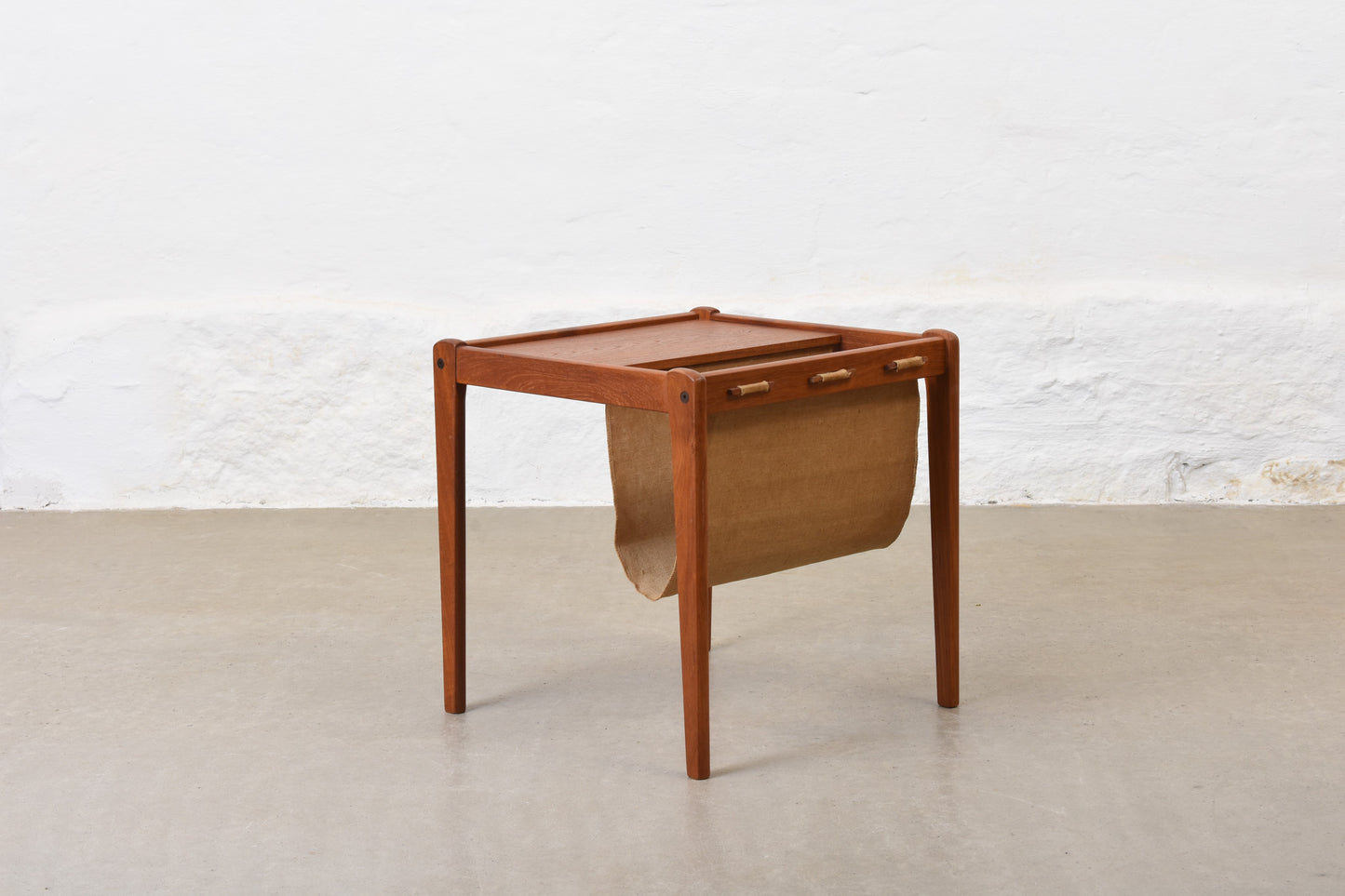 1960s teak magazine table