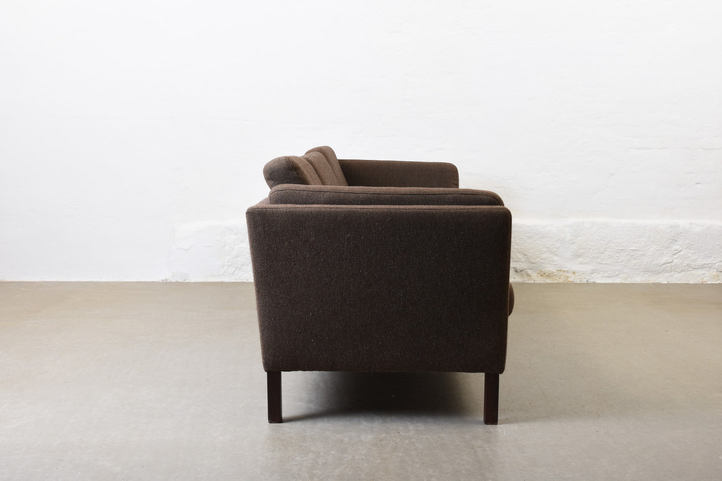 Vintage three seater in wool by Mogens Hansen