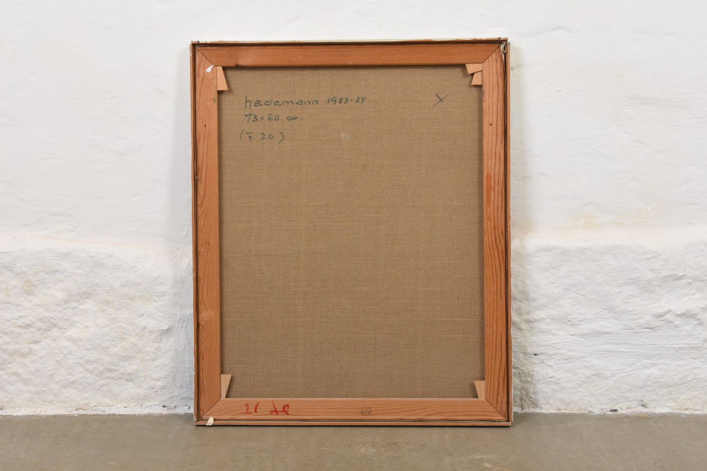 Oil painting by Hugo Hedemann - 1983