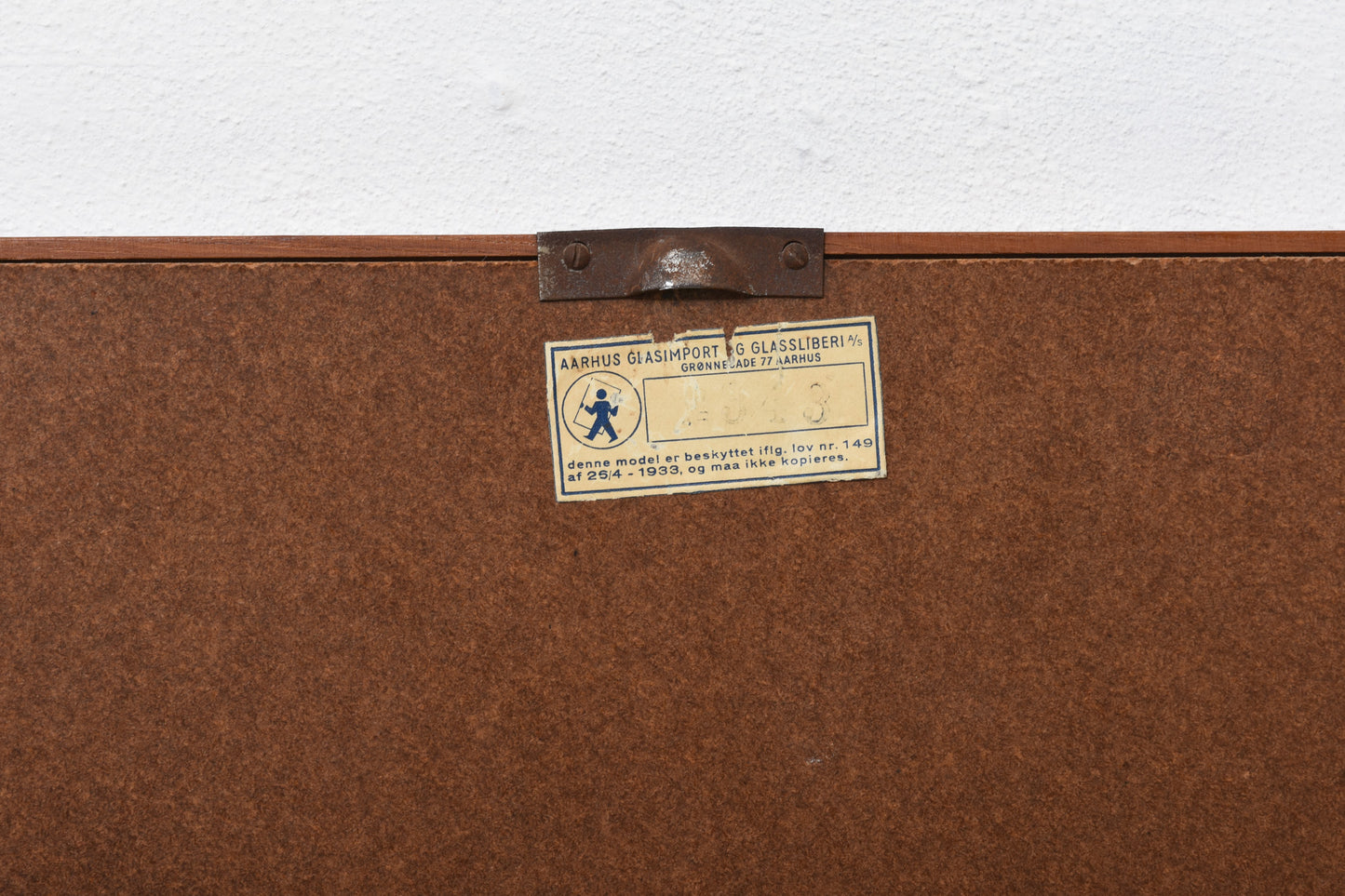 1960s Danish mirror in teak