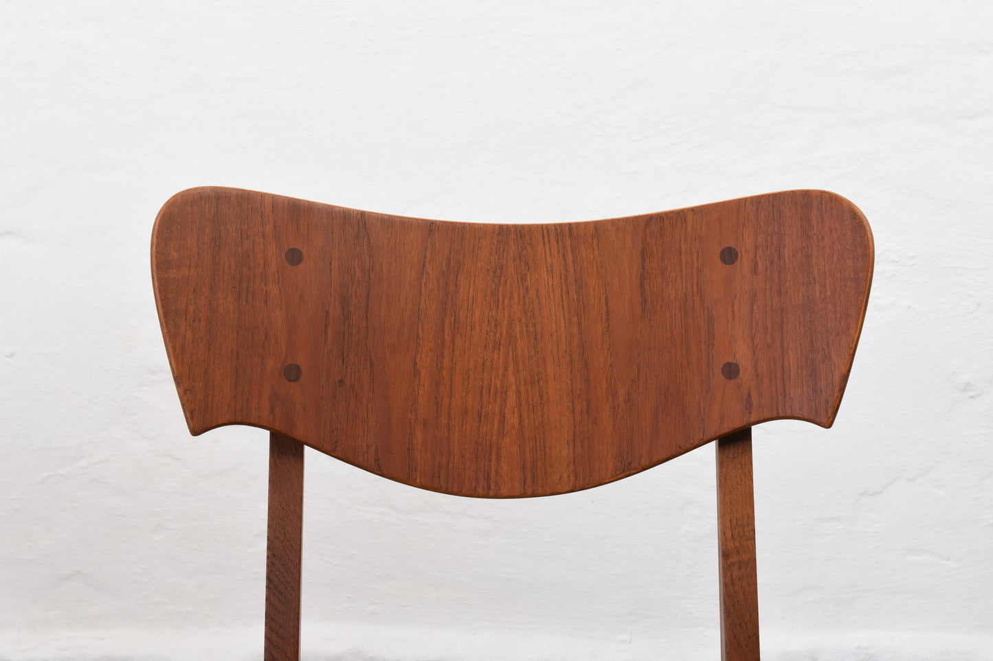 Newly reupholstered: 1950s teak + oak chair