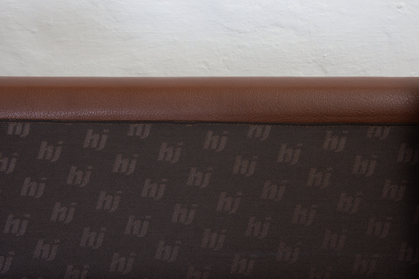 1970s three seater in leather by HJ Møbler