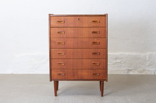 1960s teak chest of drawers