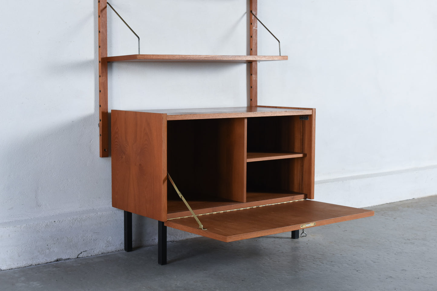 1950s bay of PS System shelving in teak no. 2