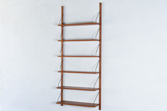 1950s bay of PS System shelving in teak no. 1