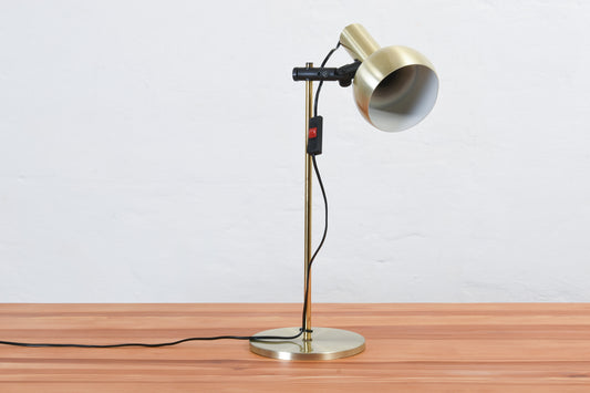 1980s brass table lamp
