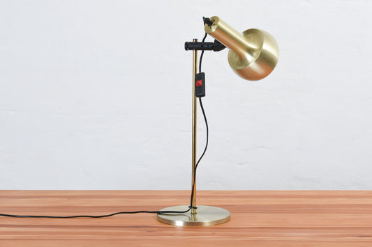 1980s brass table lamp