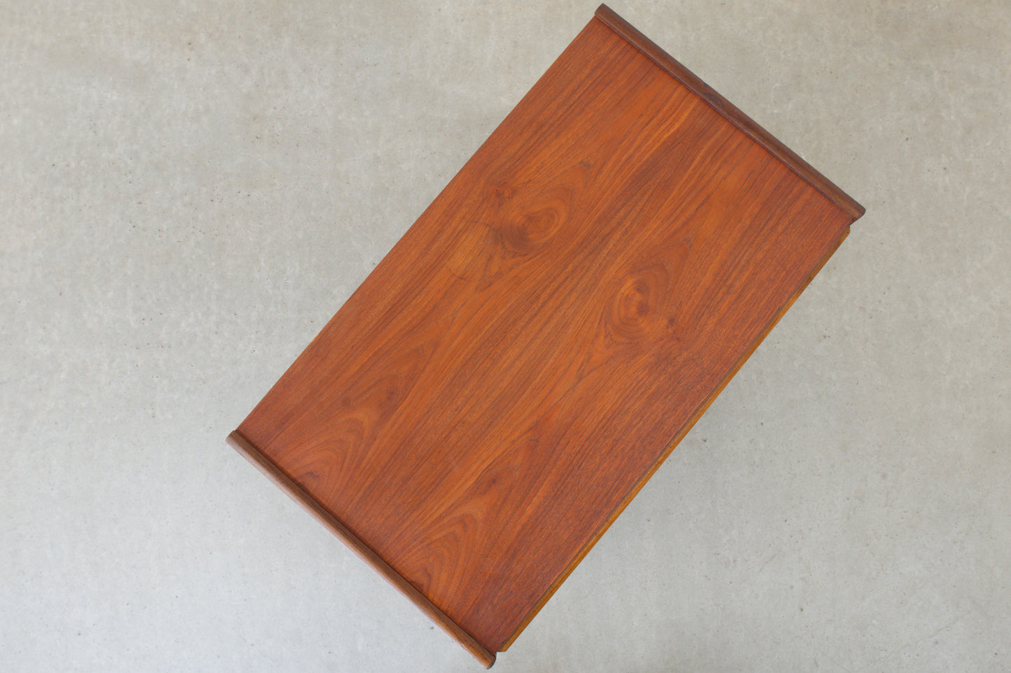 1960s low teak chest of drawers