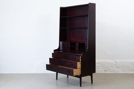 1960s stained oak secretary/bookshelf by Johannes Sorth