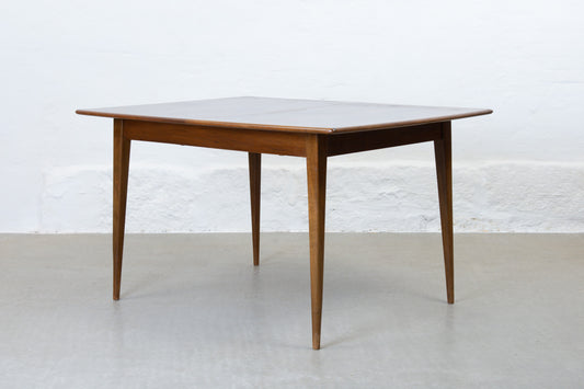 1950s extending dining table in walnut