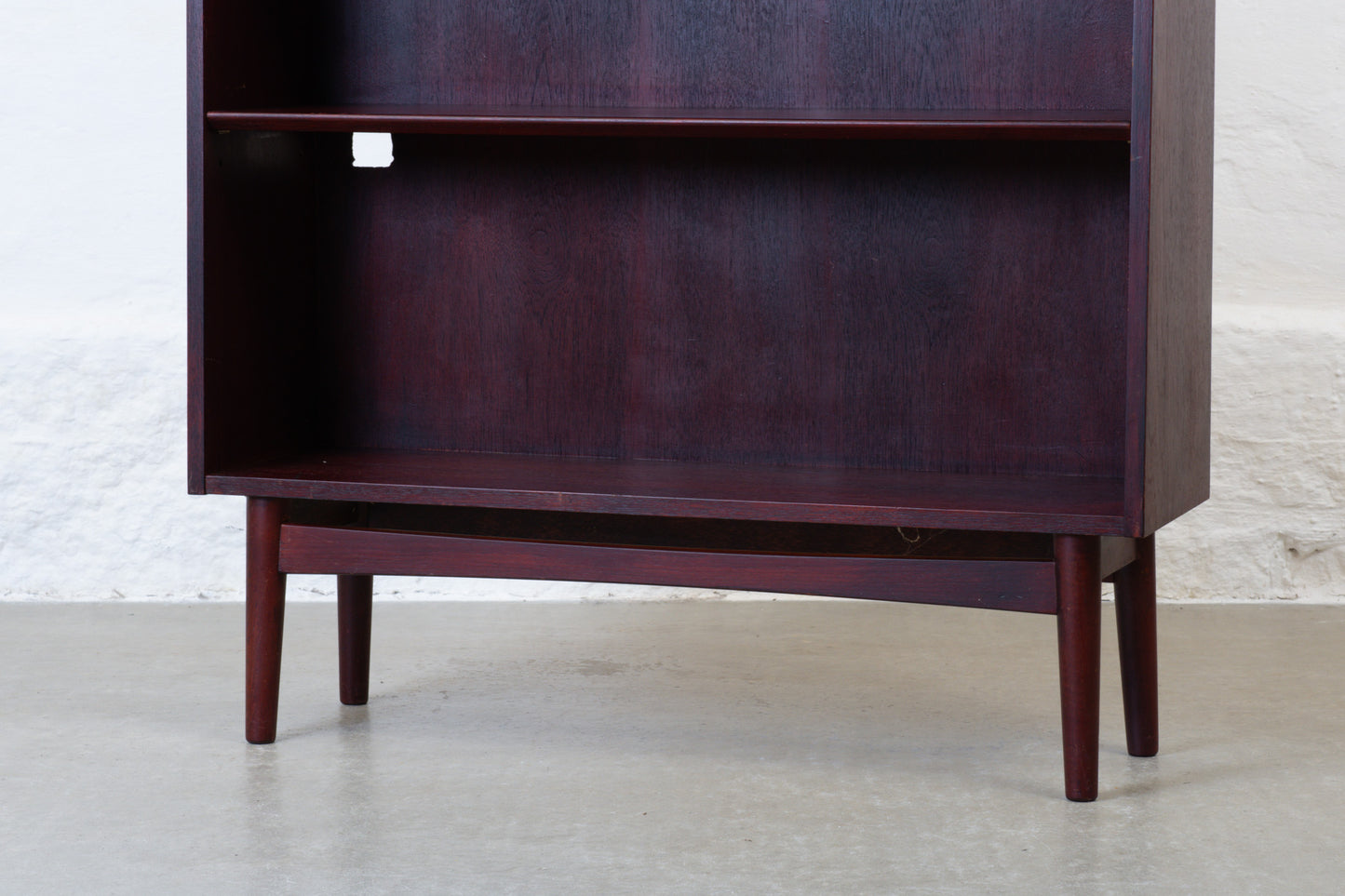 1960s stained oak bookshelf by Johannes Sorth