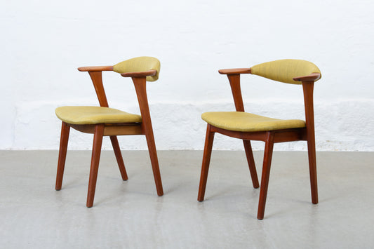 Two available: 1960s teak armchairs by Erik Kirkegaard
