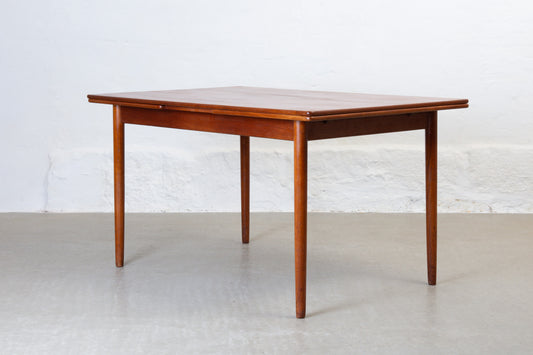 1960s extending dining table in teak - 134L cm