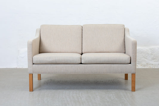 1970s 'BM 2322' two seater by Børge Mogensen no. 1