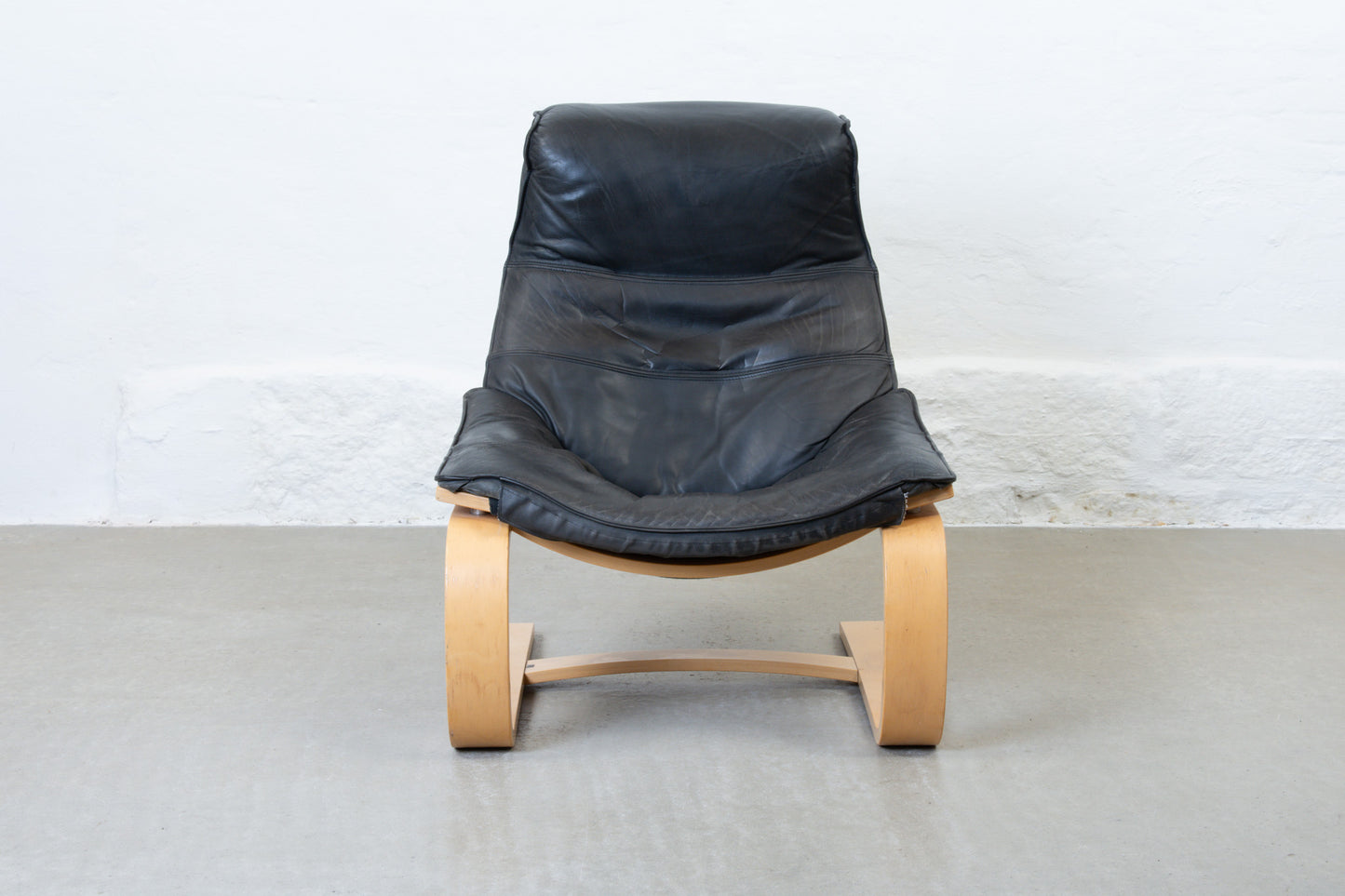 1970s 'Kroken' lounger with ottoman by Åke Fribyter