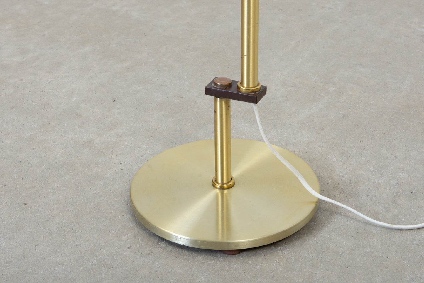 1970s brass floor lamp by Dansa Lamp