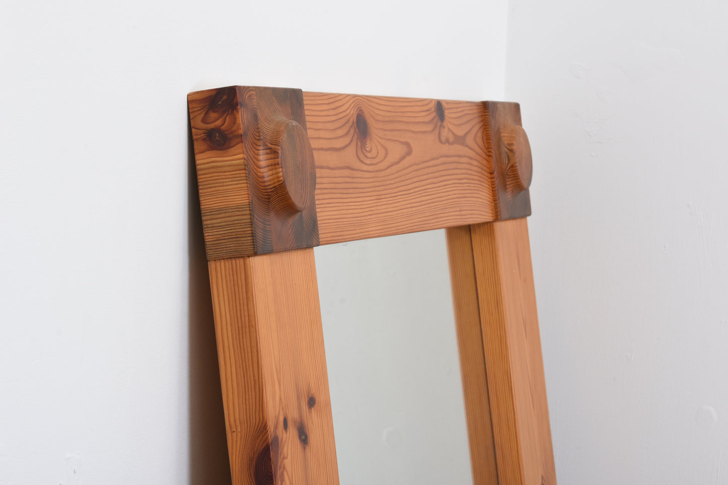 1970s Swedish pine mirror
