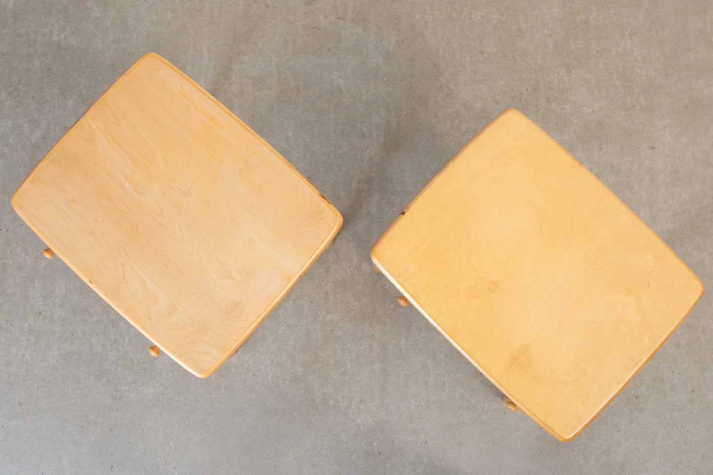 1960s bedside tables in birch by Asko