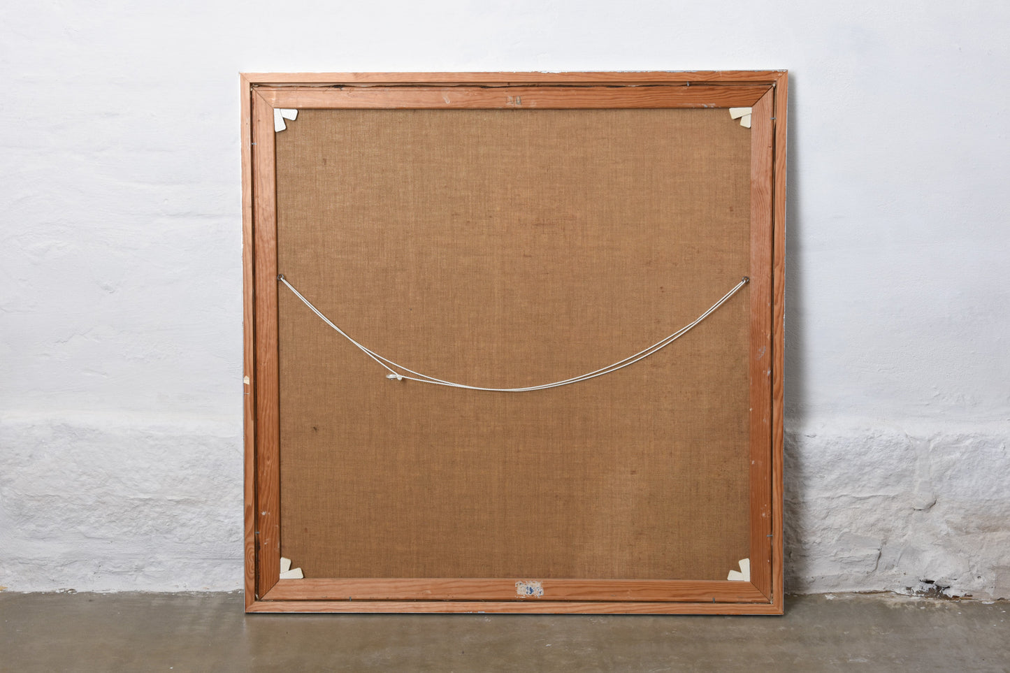 1980s abstract Danish oil painting