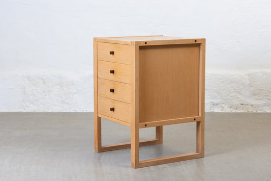 1970s low chest in beech by Kurt Østervig
