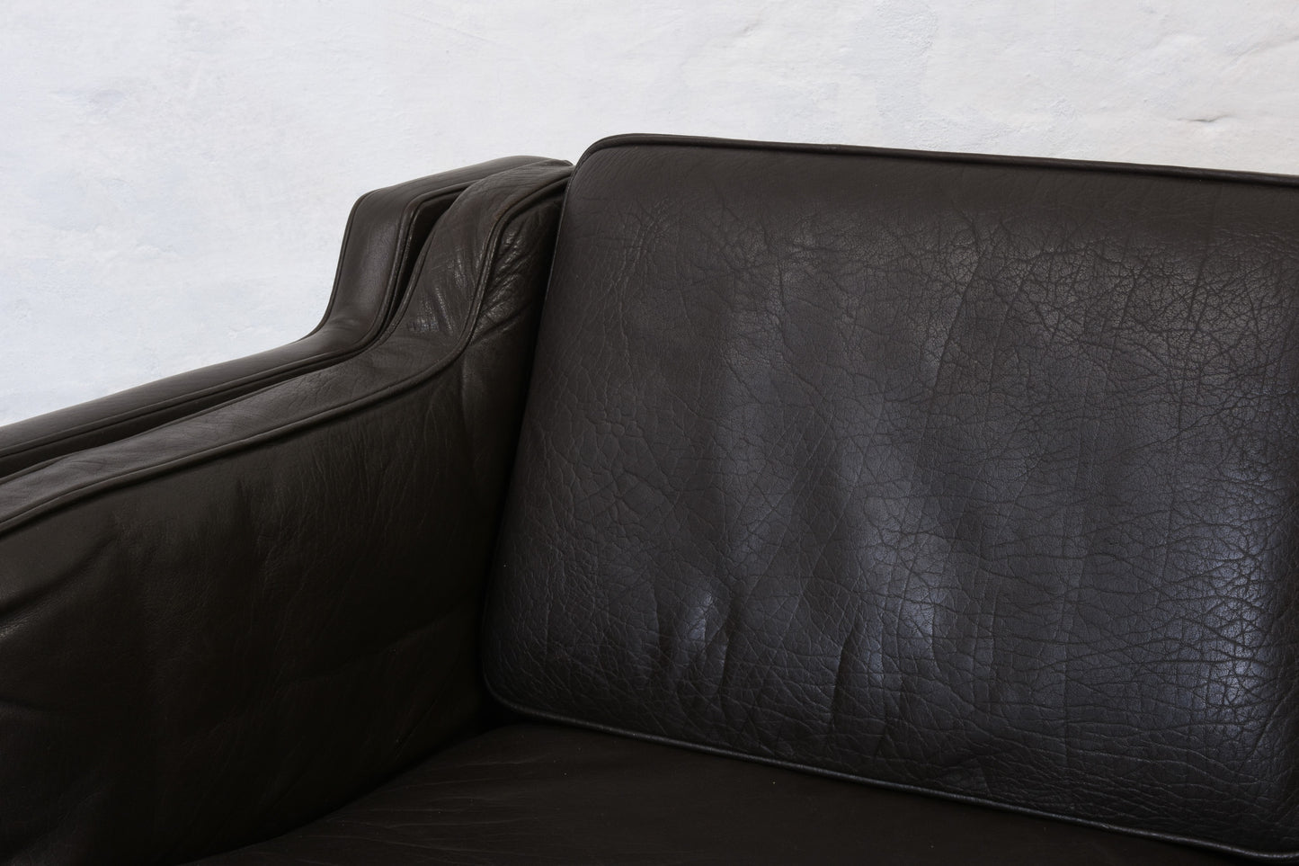 1960s leather two seater by G. Thams