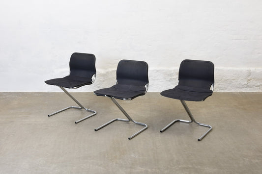 Save £100: Set of four 1960s metal + canvas chairs by Ekstrand & Norman