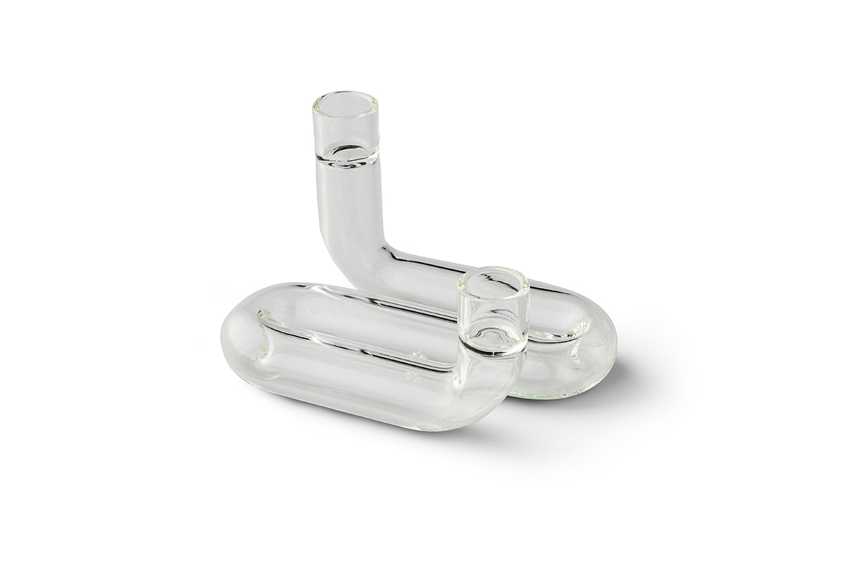 25% off: Wave candleholder by Studio About - Transparent