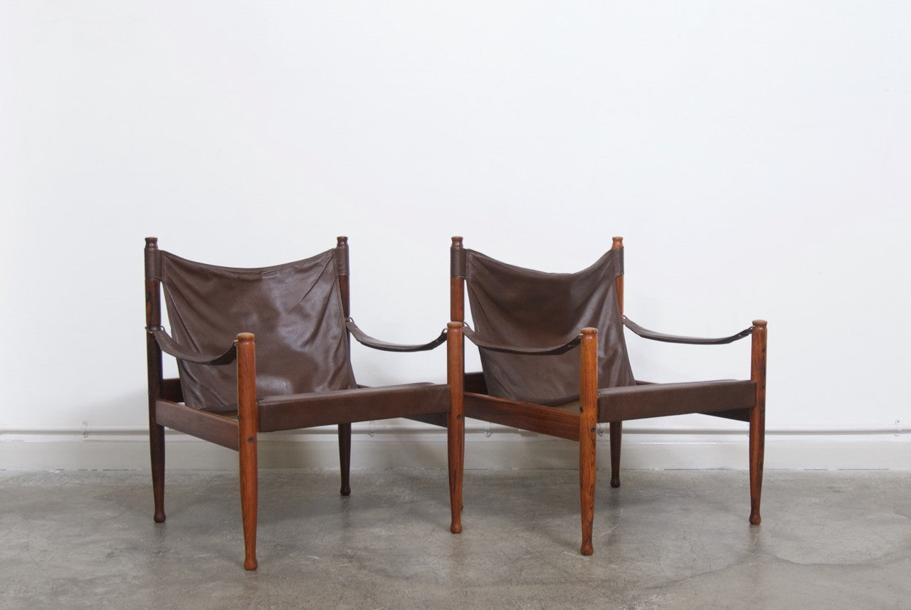 Pair of safari chairs by Eric Wørts