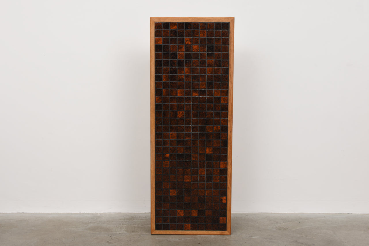 1970s tiled coffee table in oak