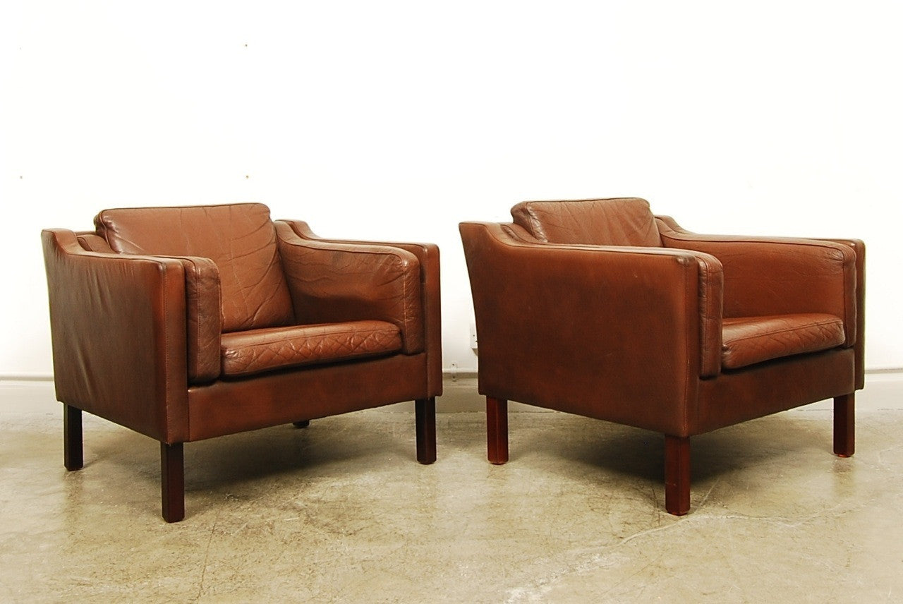 Pair of club chairs by Vemb