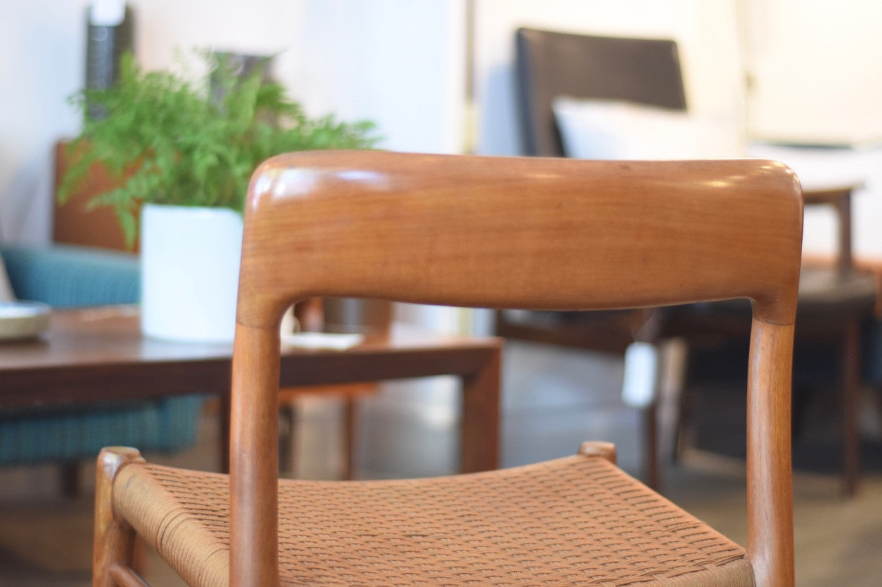 Just in: Set of six model 75 teak chairs by J.L. Møller