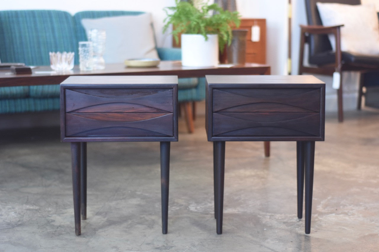Just in: Rosewood bedside tables by Arne Vodder
