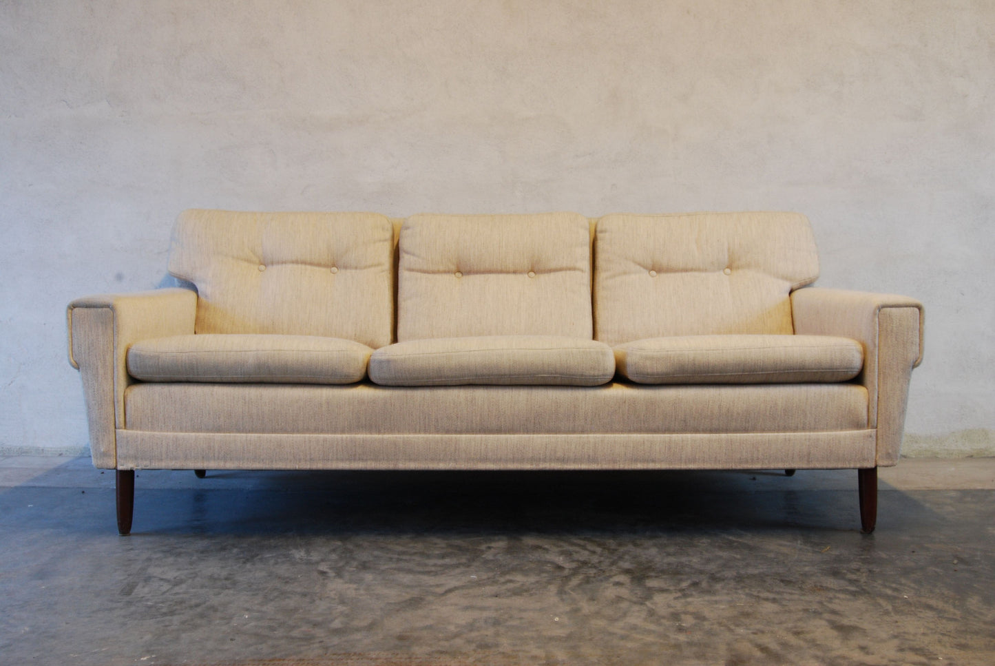 Three seater in oatmeal