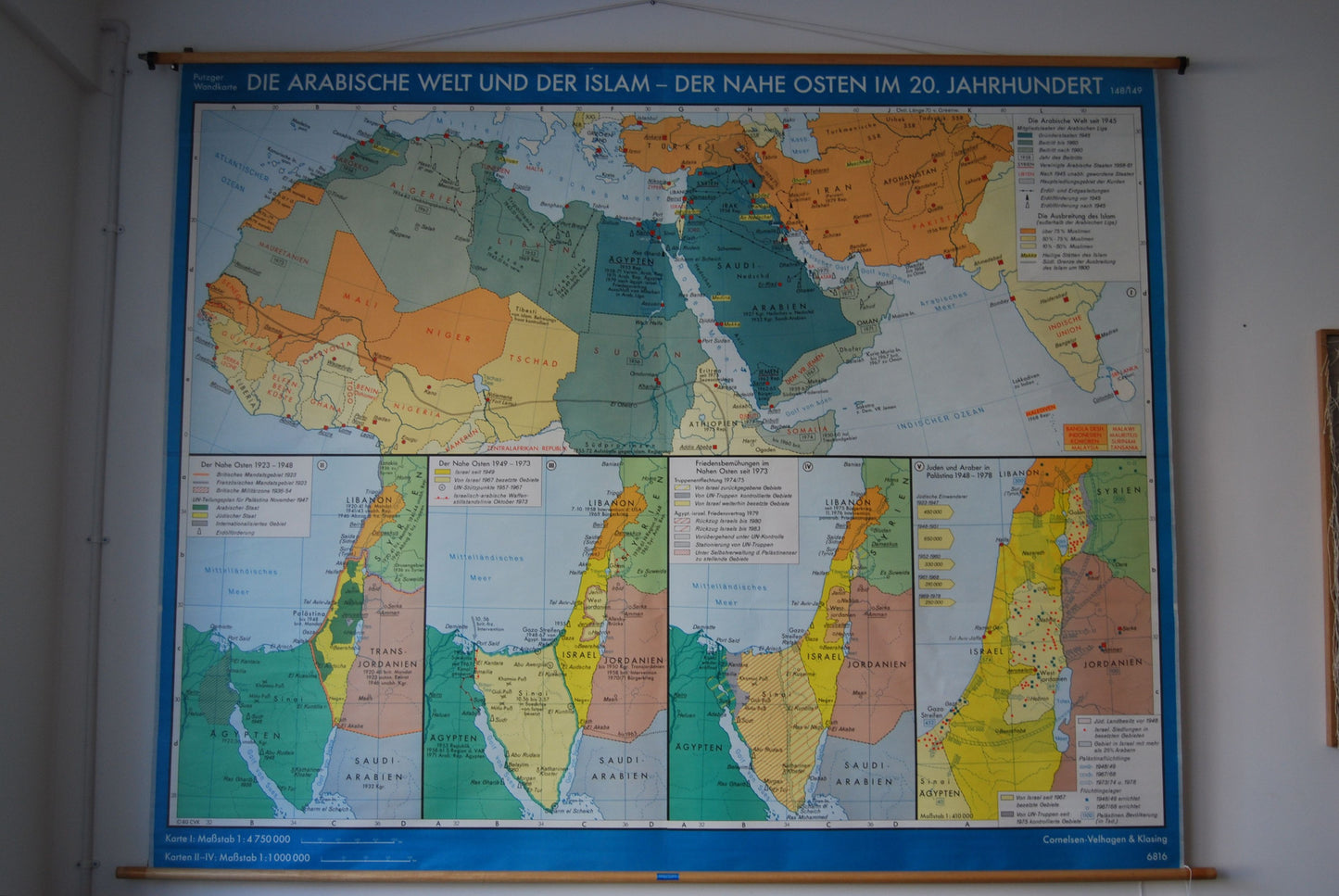 Vintage map of the Middle East