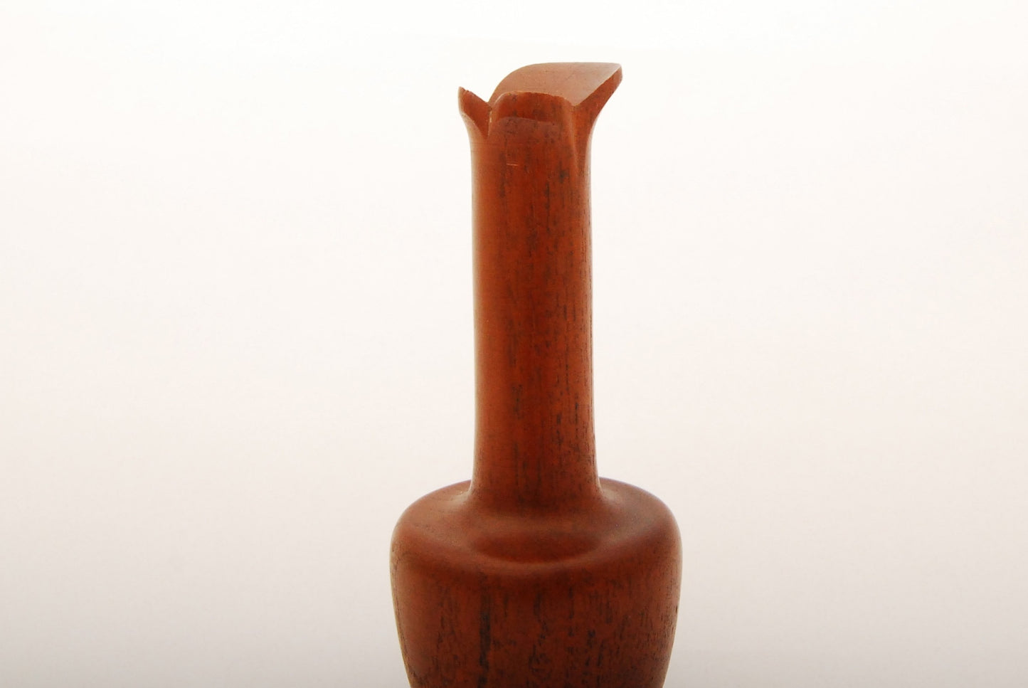 Teak vase