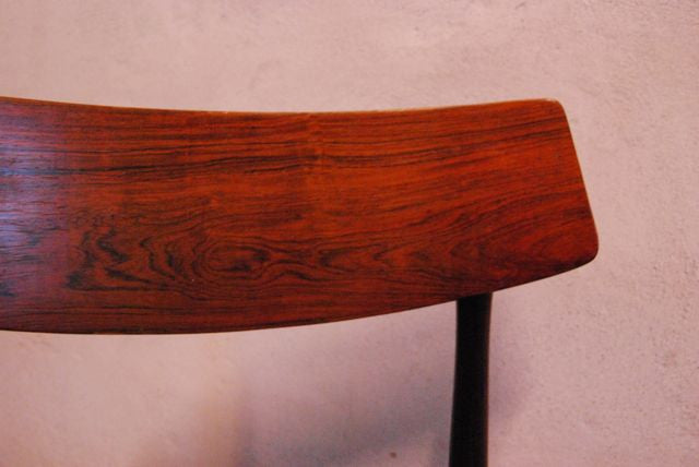 Set of four rosewood dining chairs