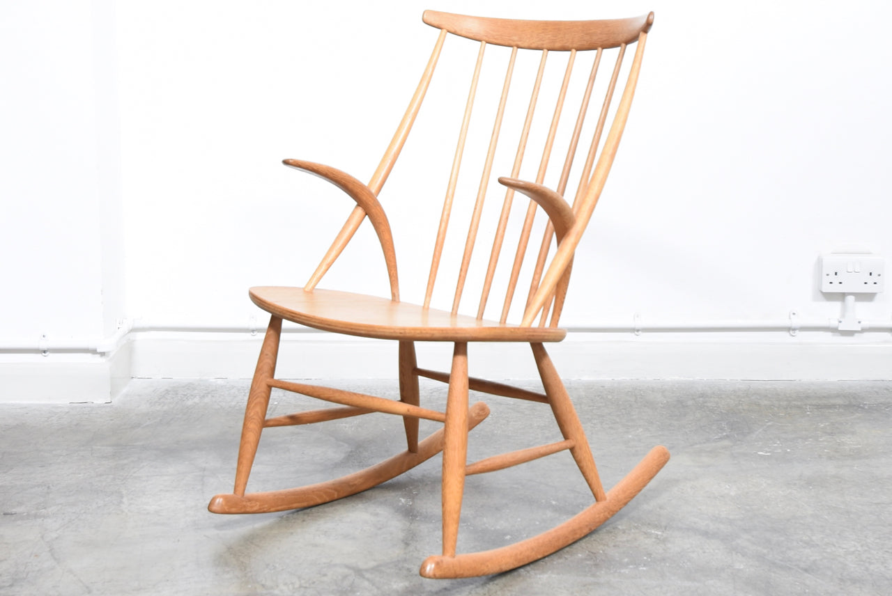 Oak rocking chair by Illum Wikkels CHASE SORENSEN