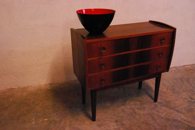 Rosewood three drawer dresser