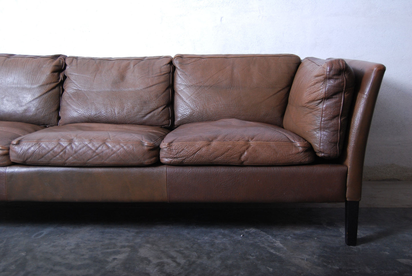 Three seat leather sofa