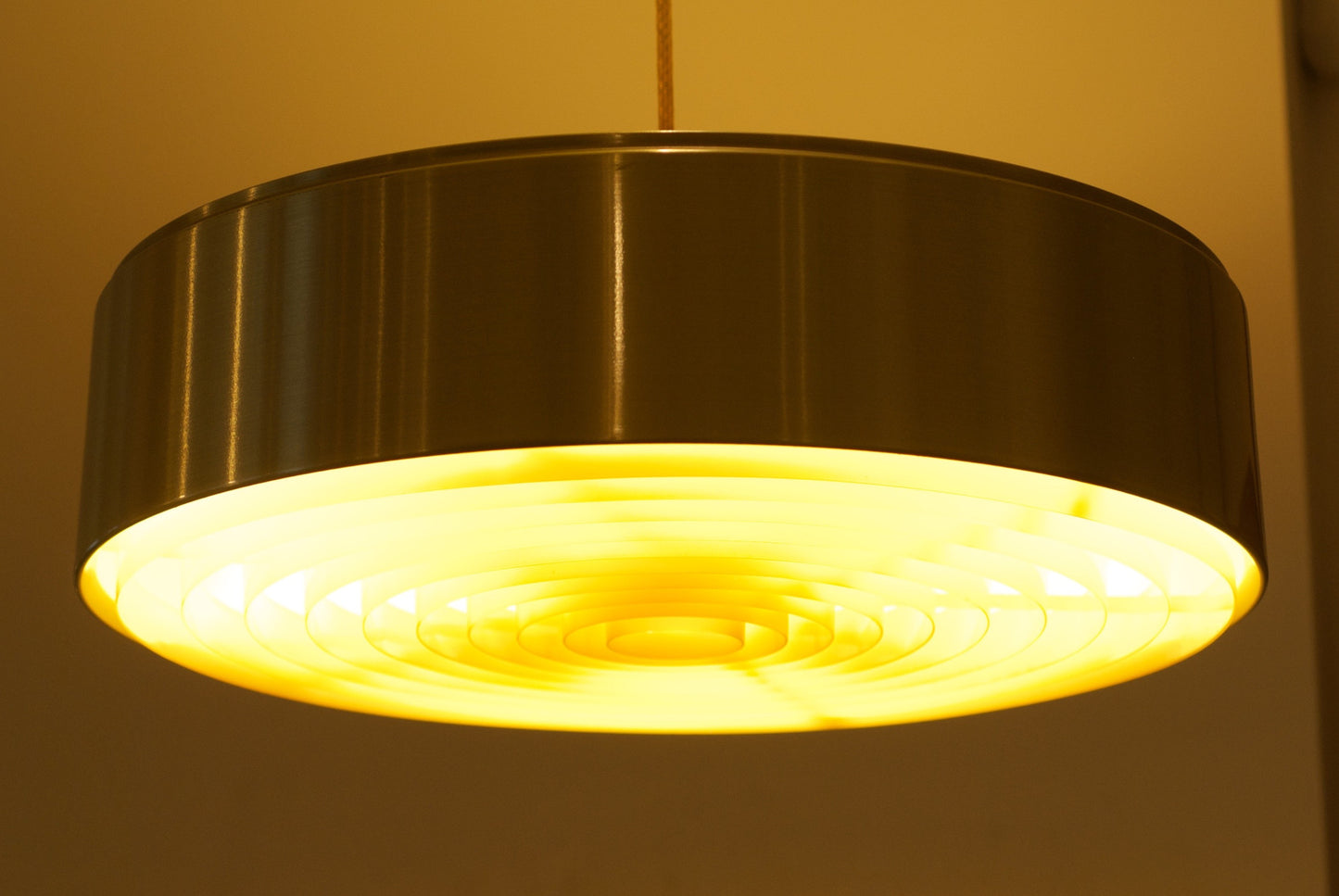 Large brass ceiling light by Nordisk Solar Compagni