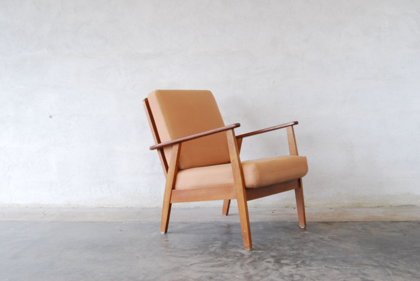 Teak/beech framed lounge chair no. 1