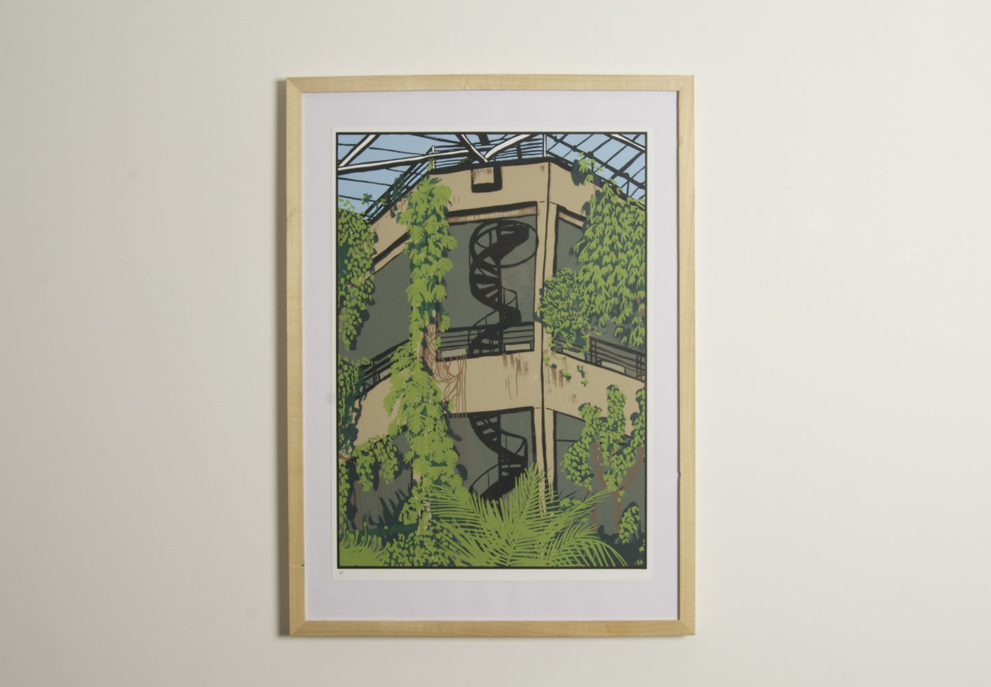 Barbican Conservatory print by Saskia Pomery