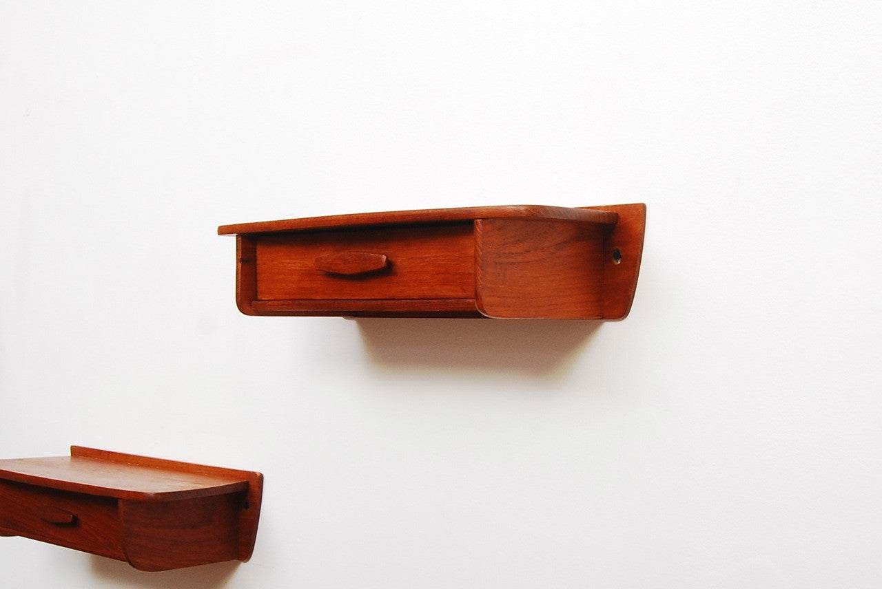 Pair of floating bedside tables