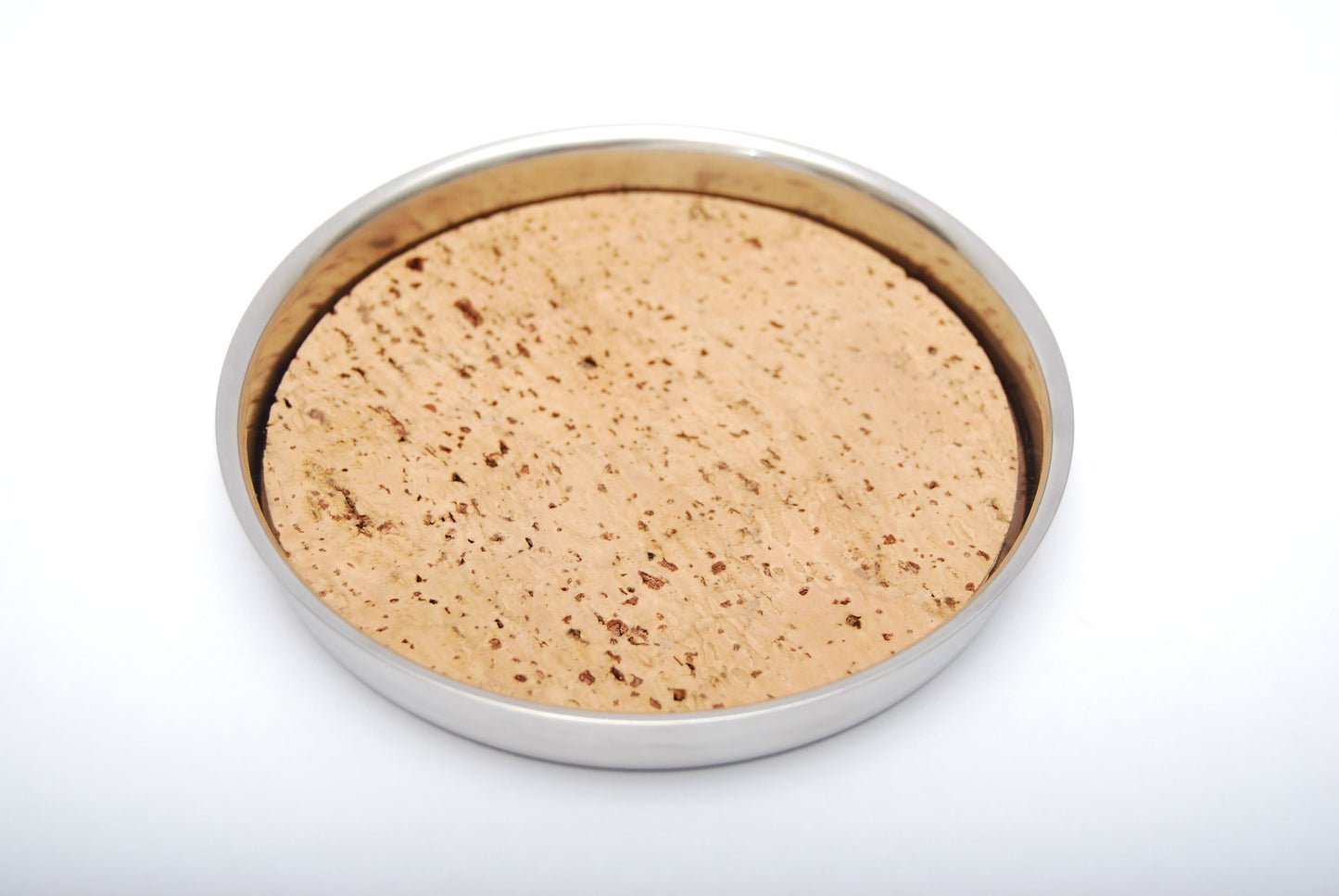 Large coaster with cork insert by Stelton