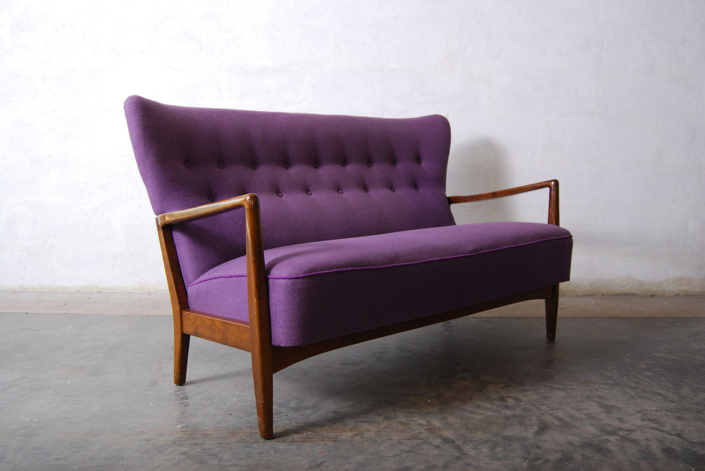 Wingback three seater