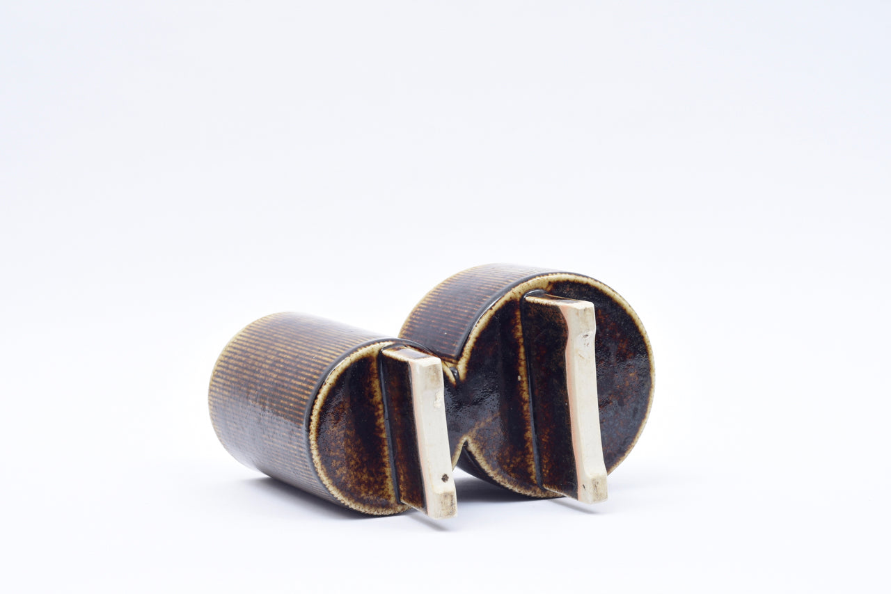 Double stoneware flower pot