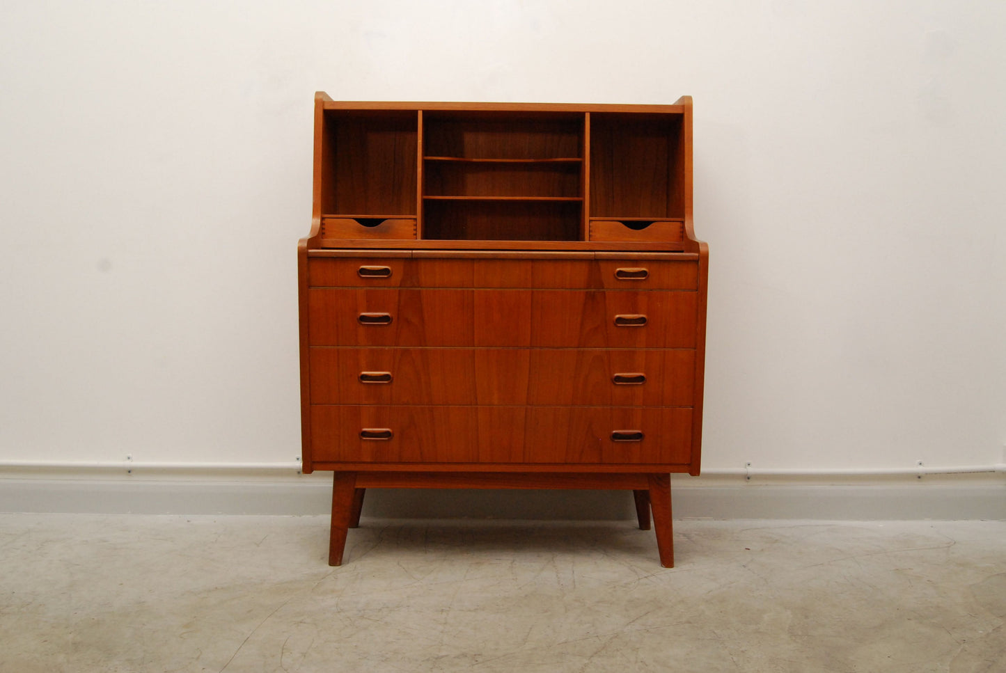 Teak secretary/vanity unit