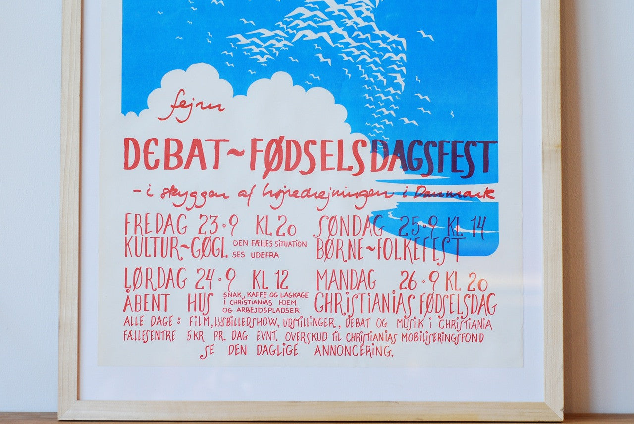 Framed Christinia poster