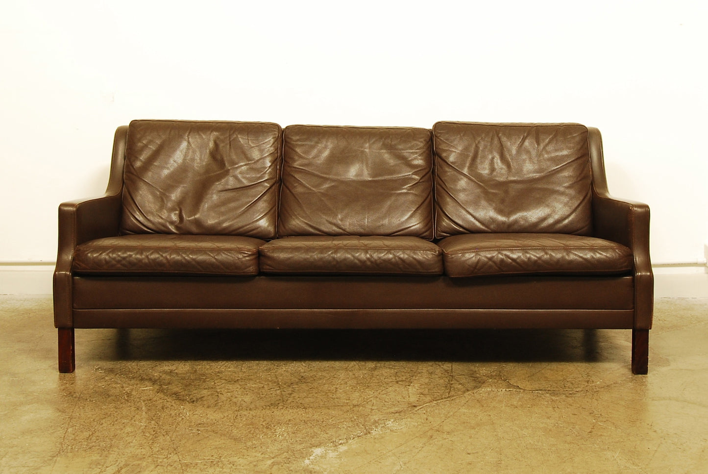 Three seat leather sofa